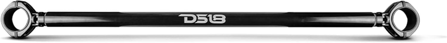 DS18 JK-Tube/BK 48.3" - 50.3" JK Mounting Tube Light Bar with Mobile Clamps Perfect for Mounting Wakeboard Speaker Towers and Pods on Roll Bars and Cages