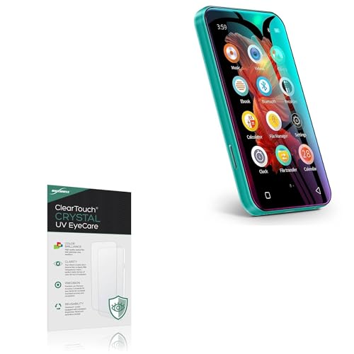 BoxWave Screen Protector Compatible with TIMMKOO Q3E MP3 Player - ClearTouch Crystal Anti-UV EyeCare (2-Pack), Filters Out Harmful Blue Light Reduce Fatigue