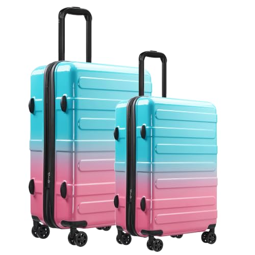Image of Luggage Set With Spinner Wheels, Carry On Suitcase with TSA Lock, Expandable Checked Suitcase for Women