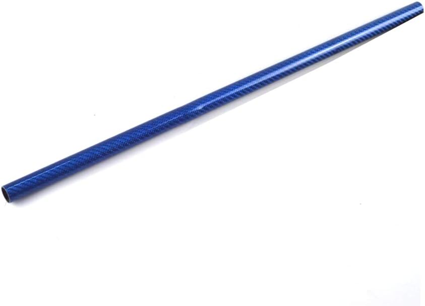 3K Blue Carbon Fiber Tube Glossy Surface for Quadcopter Rc Airplanes(2 Pcs)- 20X18X500mm