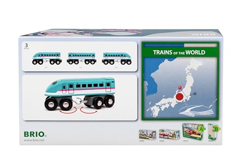 BRIO World - Trains of the World - Shinkansen Hayabusa E5 Series for Kids Age 3 Years Up - Railway Accessories and Add Ons - Image 4