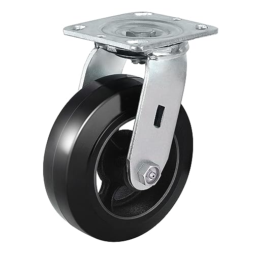 HANDSAMMU 6-inch Caster Wheels - Heavy Duty, 1000 Lbs Per Ca...