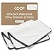 Coop Home Goods Ultra-Tech Pillow Protector for Memory Foam Pillows, Waterproof, Pack of 2 Queen Size Pillow Covers, Oeko-Tex Certified, Breathable, Zippered Covers, Machine Washable