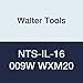 Walter Tools NTS-IL-16 009W WXM20 Carbide NTS Threading Inserts, Internal Thread, Full Profile, Whitworth (Pack of 10)