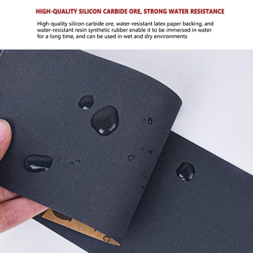 88 vellen nat en droog schuurpapier, 400 tot 7000 grit schuurpapier assortiment, 9 x 3,6 inch schuurpapier voor hout, meubelafwerking, muur, metaal, auto-polijsten, schuurblokschuurmachine - Afbeelding 5