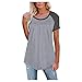 Bluse Camicia da Donna Chiffon Elegante Canotta Donna Estive Elegante T-Shirt Allenamento Palestra Donna Bianco Eleganti Shirt Tinta V Colore Camicia Blusa (Gray, S)