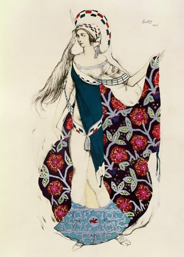 Impression Sur Toile Leon Bakst Tableau Femme Peinture Moderne Salon