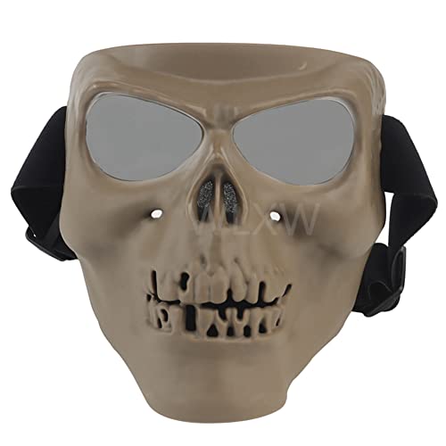 Casque de chasse de l'armée avec masque de crâne rigide et cagoule amovible
