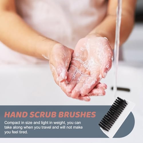 Cepillo de limpieza de uñas doble cara CRAFTHROU blanco, juego de 4 cepillos para dedos 4