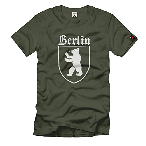 T-shirt Berlin avec blason allemand haut vert taille M vêtement urbain tendance