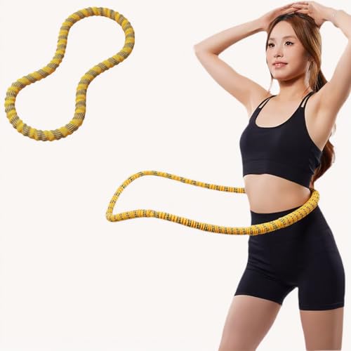 ソフトフラフープ,フラフープ 紐,【静音設計】フラフープ 1.45kg 大人用 ダイエット トレーニング ソフトタイプ 直径約57cm 腰 くびれ エクササイズ 室内でも静か 男女兼用