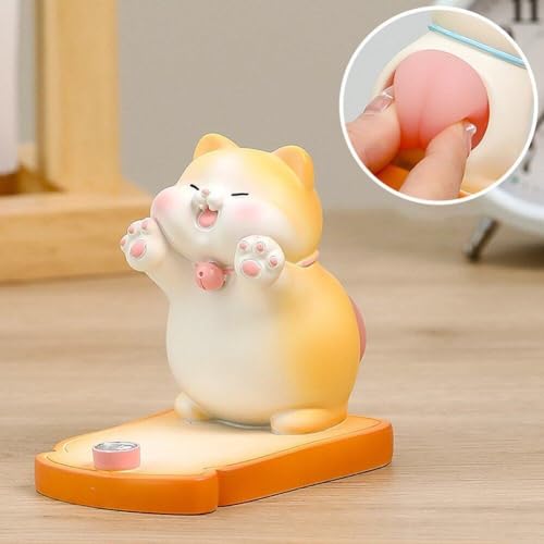 Support de téléphone portable chat mignon, le cadeau de bureau idéal - 6
