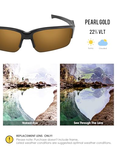 Image of BLAZERBUCK Polarized Replacement Lenses for Oakley Flak Beta OO9363 /Flak Beta Asian Fit OO9372 Sunglass