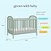 DaVinci Beau 3-in-1 Baby Crib Convertible to Toddler Bed, Daybed - Durable & Easy to Assemble - GREENGUARD Gold Certified - 4 Adjustable Mattress Heights, Conversion Kit Sold Separately - Light Sage