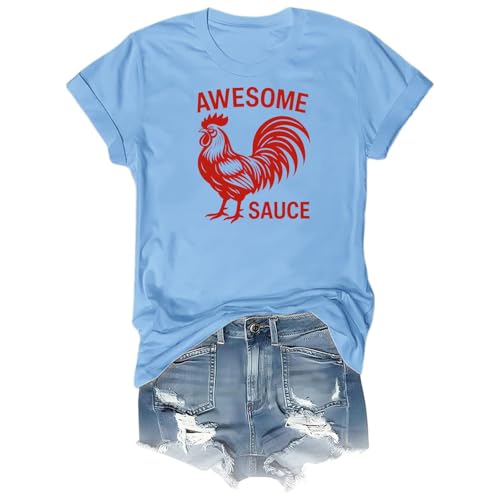 Awesome Sauce Shirt, Awesome Sauce with Picture of Rooster T-Shirt