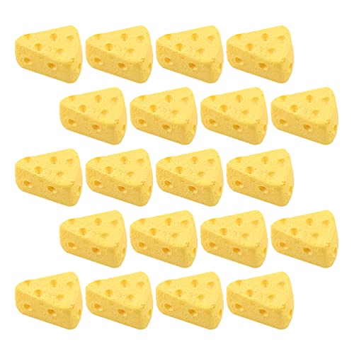 balacoo TEHAUX 50Pcs Künstliche Käse Kuchen Gefälschte Simulation Essen Dreieck Käse Modell Spaß Küche Spielzeug Pretend…