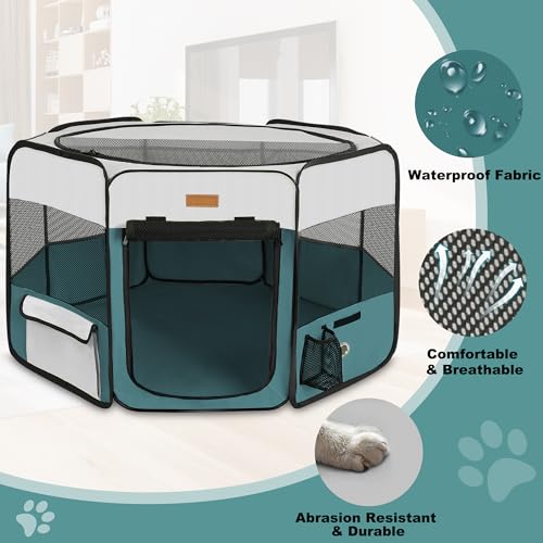 Akinerri SD-100 Dog Playpen, Portable Pet Play Pen For Cat, Puppies, Rabbits thumb #2