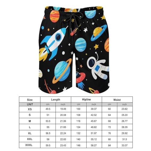 Casual Swimsuits Beach Shorts for Men, Summer Quick Dry Swimming Trunks Mesh Lining Board Shorts with Drawstring2