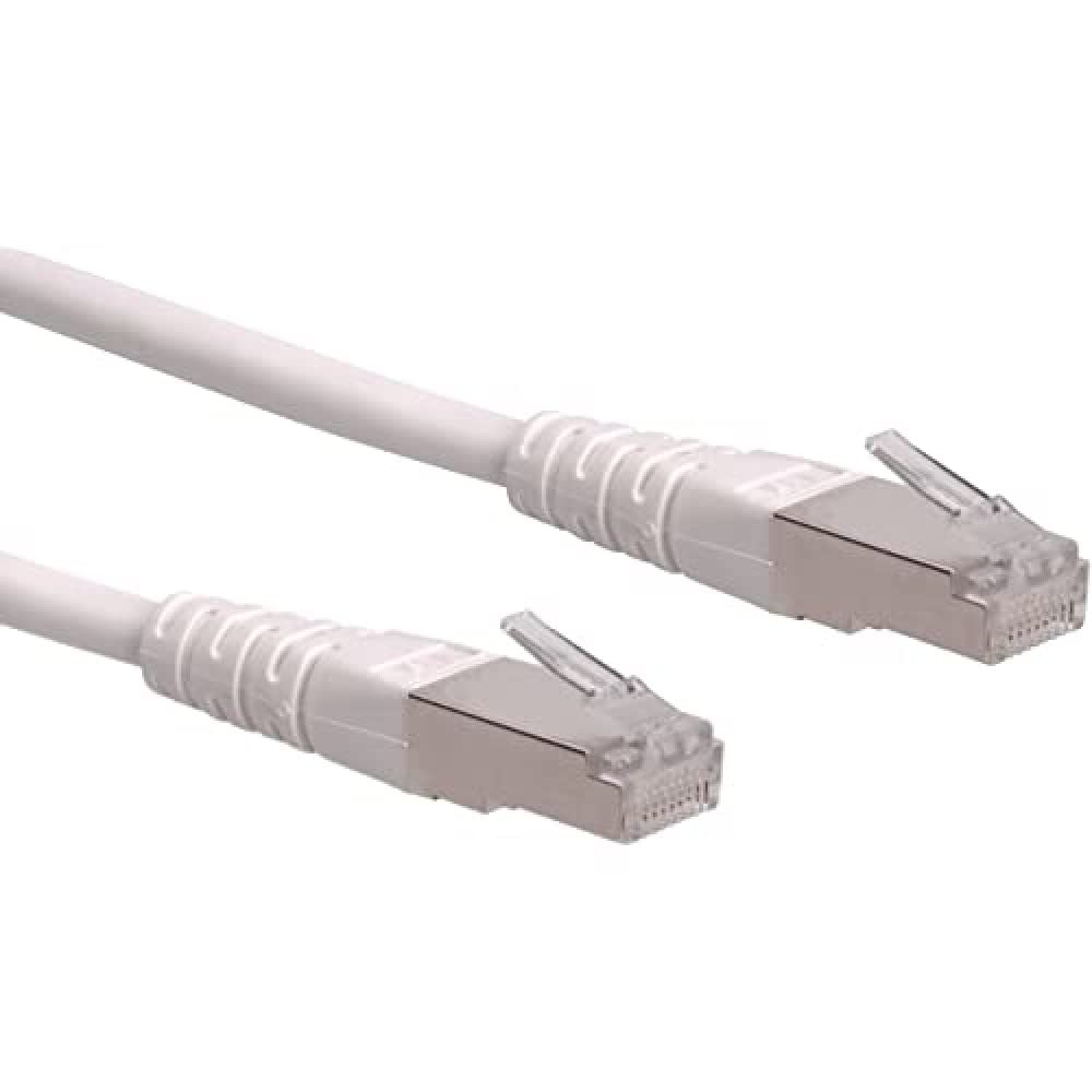 Roline 21151386 10 m S/FTP Cat 6 Ethernet Network LAN Cable with RJ45 Connector - White