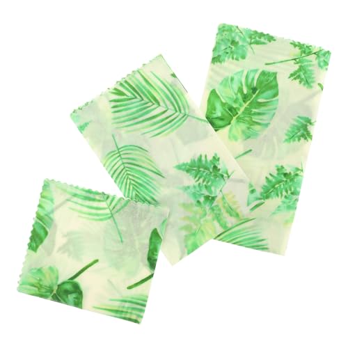 3 Pezzi Cerata per Alimenti Cera Api per Imballaggio Antigrasso e Riutilizzabile per Regali