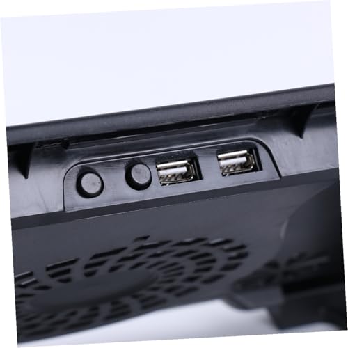 Base para laptop con 5 ventiladores USB ajustable negro miniatura 4