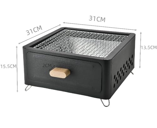 Barbecue camping portable et poêle de table extérieur à charbon - 2