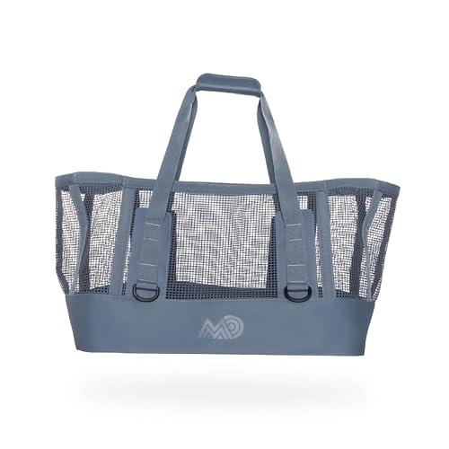 MISSION Boat Gear CASSI Heavy-Duty Outdoor Tote and Waterproof Marine-Grade Mesh Boat Bags (70 Liter, Steel Blue)