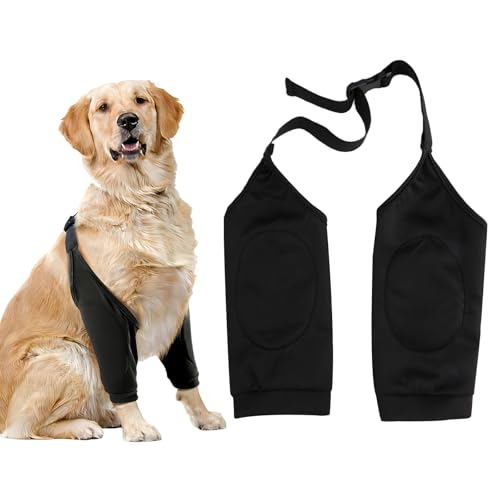 Ellenbogenbandage Hund, Weich Gepolsterte Ellbogenbandage für Haustiere, Ellbogenschoner für Hunde, Hund Chirurgie Erholung Recovery Sleeve für Vorderbeine von Wunden Hilft Bei Arthritis, Anti Lecken