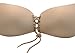 Yolika Backless Strapless Self Adhesive Bra Invisible Silicone Push-up Bras with Drawstring for Women (B Cup, Nude)