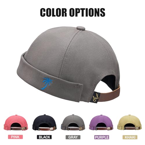 Image of CLAPE Watch Cap Work Beanie Corduroy Docker Leon Brimless Hat Rolled Cuff Harbour Hat