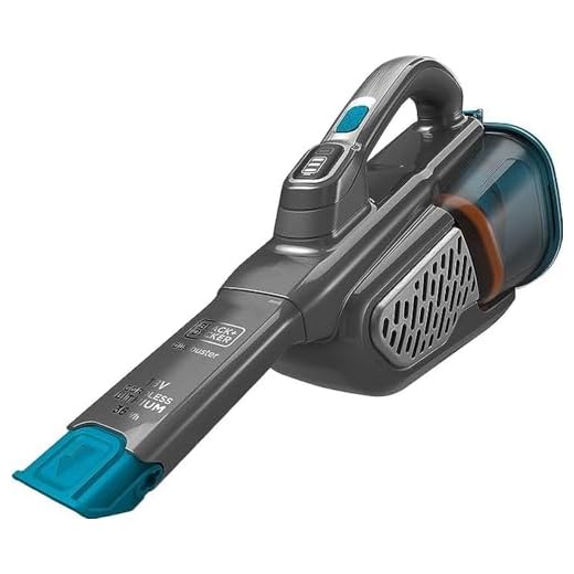 BLACK+DECKER 36 Wh / 18 V Akku-Handstaubsauger Dustbuster Smart tech (mit Cyclonic Action & Zwei Saugstufen, integrierte ausziehbare Fugendüse, inkl. Ladestation mit Wandhalterung) BHHV520BF