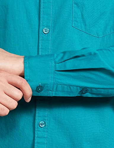 Image of The Indian Garage Co Men Slim Fit Solid Full Sleeves Cutaway Collar Casual Shirt