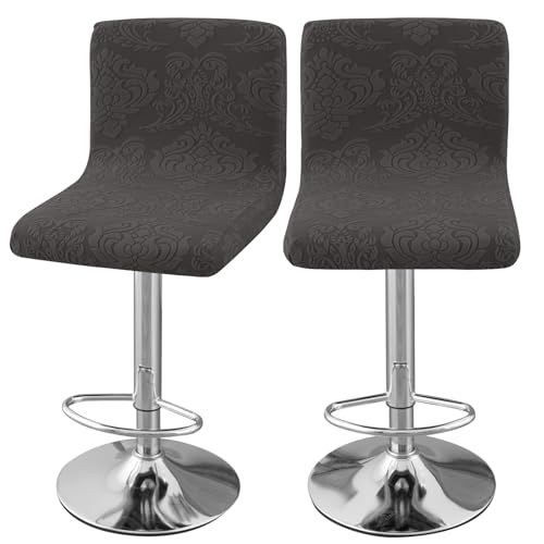 Image of Chair Covers Bar Stool Cover 2pc Bar Chair Cover Swivel Bar Stool Slipcover
