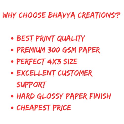 Image of Bhvya Creations Pack of 36 Custom Mini Photo Prints | Personalized Photo Prints | 350 GSM Glossy Paper | 4 x 3 Inches | Multicolour