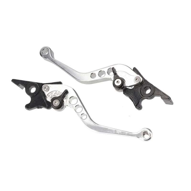 Poignée de frein d'embrayage moto en alliage d'aluminium argent pour système à tambour