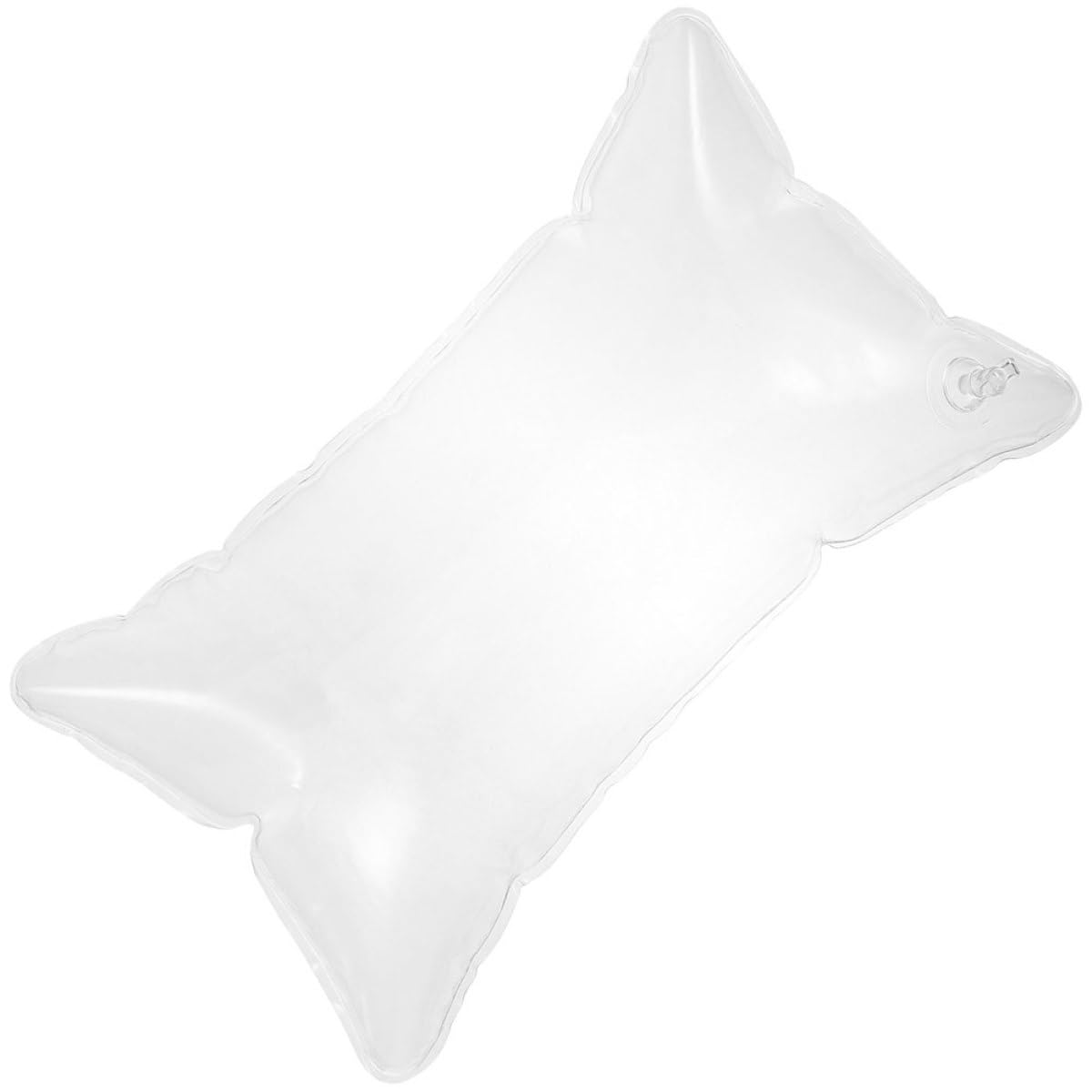 Veemoon Aufblasbares Transparentes Outdoor Sofakissen 40x70cm aus Wasserabweisendem PVC mit Großer Füllmenge Tragbares Camping und Reisekissen mit Individuell Einstellbarer Luftfüllung