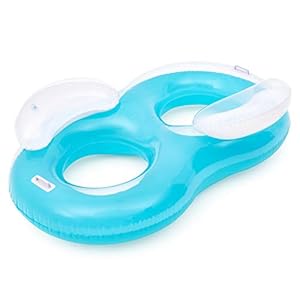 Bestway 2-Personen Schwimmring, Lounge, 188 x 117 cm, mit Rückenlehne