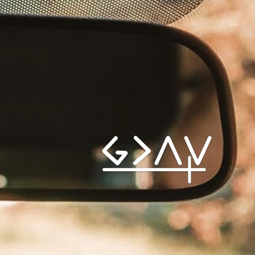 Image of Pack 3. God is Greater Than The Highs and lows, Easter Sticker Book, Easter Vinyl Stickers for Rearview Mirror, Laptop, Water Bottles, Car Stickers, Jesus Stickers, Christian car Decals (GAV)
