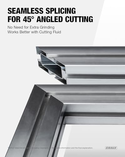 CRALY 10 Inch 100 Teeth Aluminum and Non-Ferrous Metal Cutting Circular Saw Blade, 5/8 Inch Arbor, Carbide Tipped, Thin Kerf, Black Ice™, for Thin Aluminum, Plastic, Composite(C10100AL)