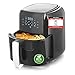 Produktbild Emerio Heißluftfritteuse, Airfryer, Smart Fryer, DIGITAL, Frittieren ohne Öl, leicht zu reinigen, 5.5 Liter Volumen, 1400 Watt, BPA frei, AF-123544, 5.5 liters, Schwarz
