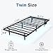 HAVONIZD Floating Bed Frame Twin with LED Lights and Charging Station - 8 inch Platform Bed Frame No Box Spring Needed, Easy Assembly