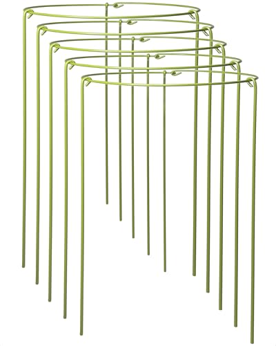 5-Pack Heavy Duty Plant Support Stakes, Metal...