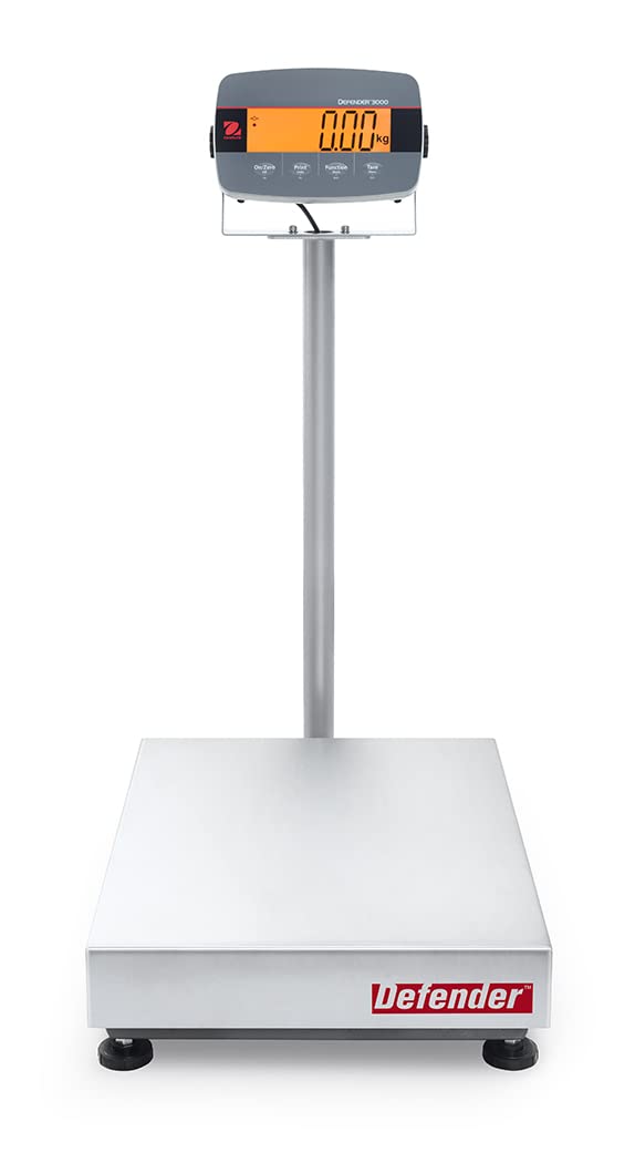 OhausDefender? 3000 - i-D33 Bench Scale D33P150B1L2 300lb x 0.1lb (0.05lb), NTEP 30685184