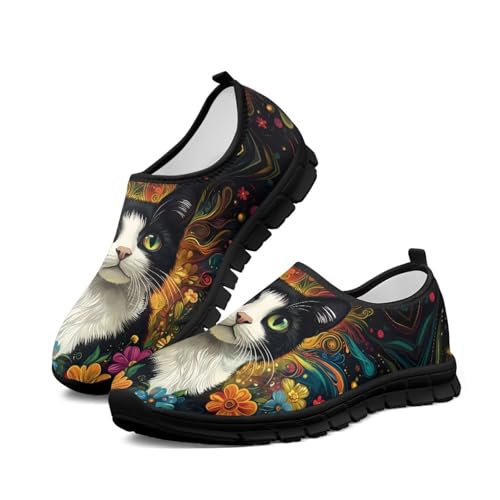 Image of Womens Slip On Walking Shoes Non Slip Loafer Breathable Holiday Travel Shoe Lightweight Casual Low Top Sneakers SizeUS 5.5-11.5