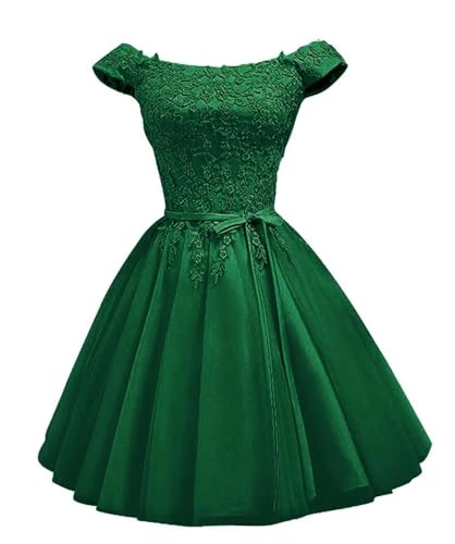 Image of Asulla Short Prom Dresses Homecoming Cocktail Dresses Lace Appliques Bridesmaid Dresses for Wedding