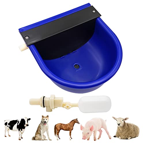 Abreuvoir pour chevaux, basse-rêve, gamelle automatique avec valve flottante pour chevaux, bovins, chèvres, moutons, cochons et chiens 4 l (bleu marine) Cover