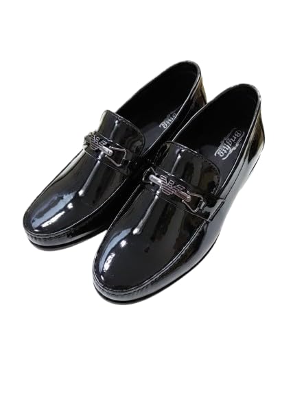 Men's Black Slip-On Loafer Shoes, Formal Business Footwear for Office, Party & Wedding, Classic Design, Comfortable Fit, Durable Sole-image-32