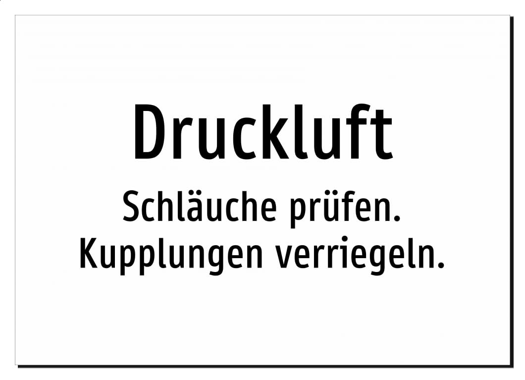40452-DE-T-08 | Druckluft - Schläuche prüfen. Kupplungen verriegeln
