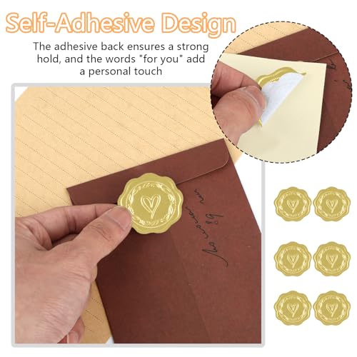 86 Stück Vintage Briefpapier mit Umschla,Set Vintage Schreiben mit 18 Rotbraune Vintage Papier Briefumschläge,50 Briefpapier Liniert und 18 Siegelaufkleber für Liebesbrief,Geburtstag,Weihnachten