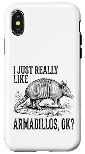I Just Really Like Armadillos Ok? �r���e�[�W�X�P�b�` �X�}�z�P�[�X iPhone X/XS �p